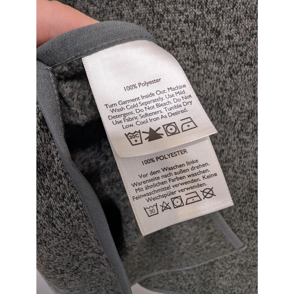 Eddie Bauer Heathered Gray Hooded Poncho Cape - Picture 6 of 10